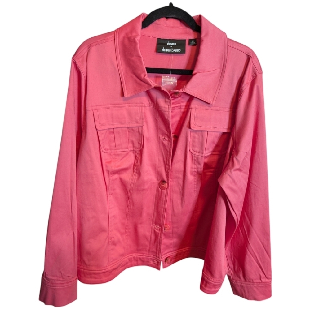NWOT dennis by dennis basson Cotton Jacket | Pink